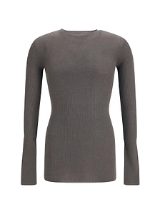 Rick Owens Slim Fit Ribbed Knit Pullover