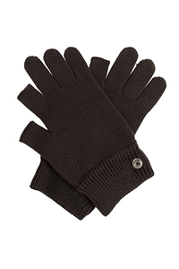 Rick Owens Textured Knit Gloves
