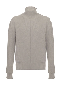Rick Owens Ribbed Turtleneck Knitted Sweater