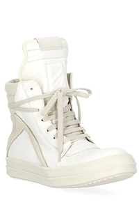Rick Owens Zip-Up High-Top Sneakers