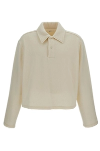 Rier Button Detailed Long-Sleeved Polo Shirt
