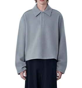 Rier Button Detailed Long-Sleeved Polo Shirt