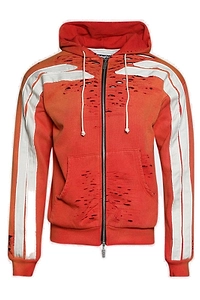 Rivington Roi Rebis Distressed Apocrypha Pious Zip Hoodie