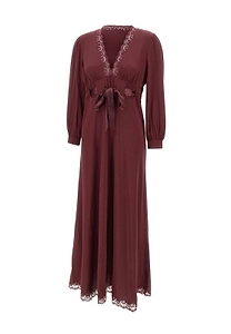 Adaline Lace-Trim Midi Dress