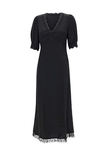 Rixo Annina V-Neck Midi Dress