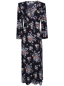 Rixo Floral-Printed V-Neck Dress