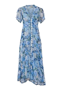 Novara Floral Button-Front Dress