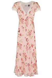 Rixo Clarice Floral Print Dress