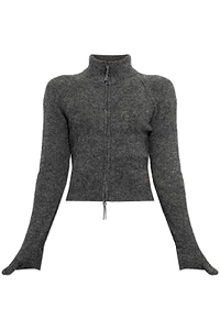 Roa Zip-Up High Collar Cardigan