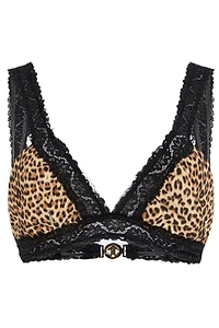 Roberto Cavalli Baby Jaguar Printed Bikini Top