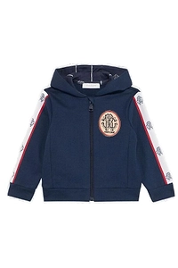 Roberto Cavalli Junior Logo Patch Zip-Up Hoodie