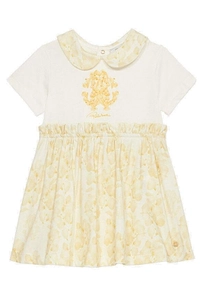 Roberto Cavalli Kids Monogram Floral Dress