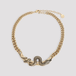 Roberto Cavalli Serpentine Chain Necklace