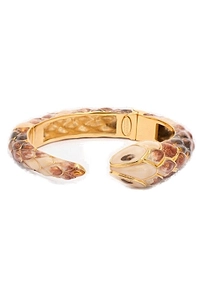Roberto Cavalli Snake Rigid Polished Bracelet