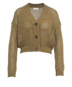 Roberto Collina Open-Knit Cropped Cardigan