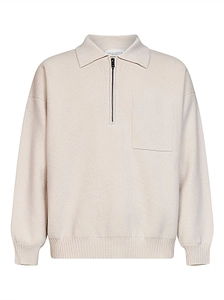 Roberto Collina Zip Polo Knitted Sweater