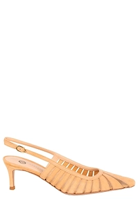 Roberto Festa Slingback Laser-Cut Detailed Pumps