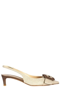 Roberto Festa Vega Buckle Slingback Heeled Sandals