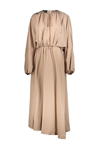 Rochas Long-Sleeved Midi Dress