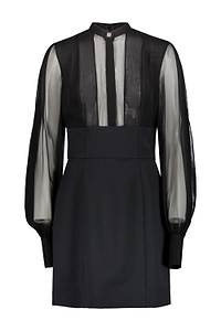 Rochas Semi-Sheer Mini Dress
