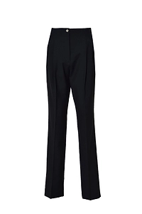 Rochas Straight-Leg Pleat-Detail Tailored Trousers