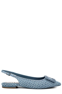 Roger Vivier Buckle Slingback Flat Shoes