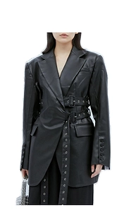 Rokh Side Tie-Fastened Long-Sleeved Blazer