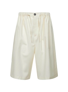 Rose Burrito Elastic Waist Bermuda Shorts