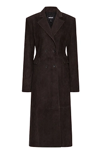 Rotate Double-Breasted Long Coat