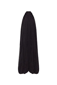 Rotate Tie-Neck Polka Dot Printed Jumpsuits