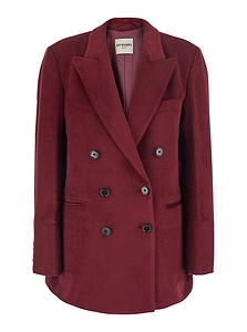 Roy Roger's Double-Breasted Velvet Blazer