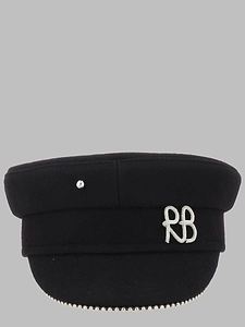 Ruslan Baginskiy Bead-Trimmed Logo Baker Boy Hat