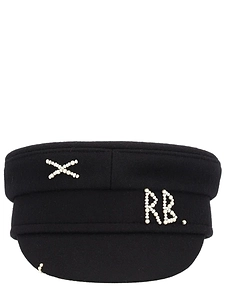 Ruslan Baginskiy Embellished Baker Boy Hat