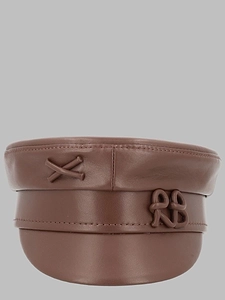 Ruslan Baginskiy Leather Baker Boy Hat