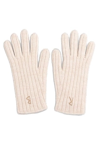 Ruslan Baginskiy Monogram Embroidered Five-Finger Gloves