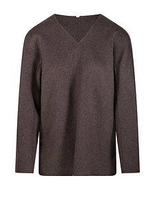 V-Neck Long-Sleeved Blouse