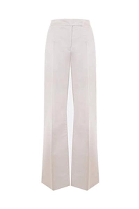 Andrea Straight-Leg Pleat-Detailed Pants