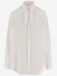Sa Su Phi Bow-Collar Silk Shirt