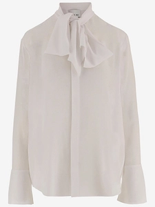 Sa Su Phi Bow-Neck Silk Shirt