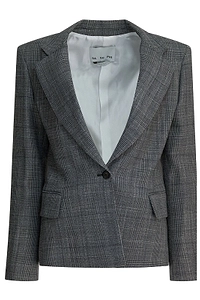 Sa Su Phi Check Pattern Blazer