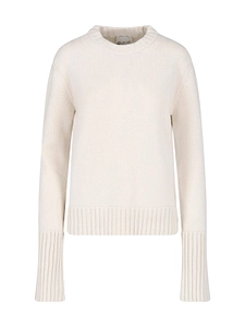 Ribbed Cuff Knitted Sweater