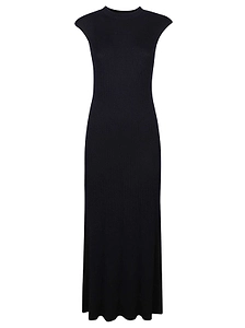 Ribbed Sleeveless Long Dress