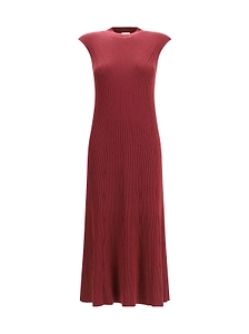 Ribbed Sleeveless Long Dress
