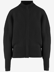 Sa Su Phi Ribbed Zip Knitted Sweater