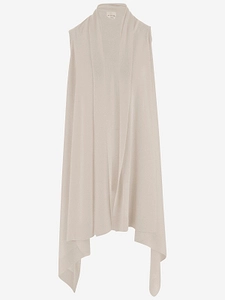 Sleeveless Long Knitted Sweater
