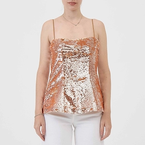 Sabina Musayev Sequin Camisole Top