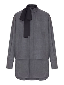 Sacai Long-Sleeved Suiting Dress