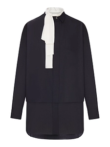 Sacai Long-Sleeved Suiting Dress