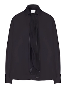 Sacai Scarf Detailed Poplin Shirt
