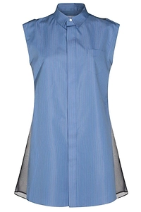 Sacai Striped Pleated Dress